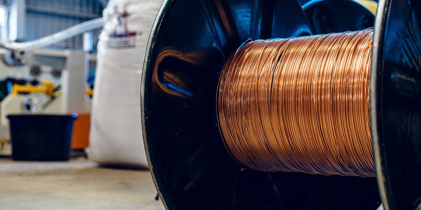 Copper wire spooling and manufacturing